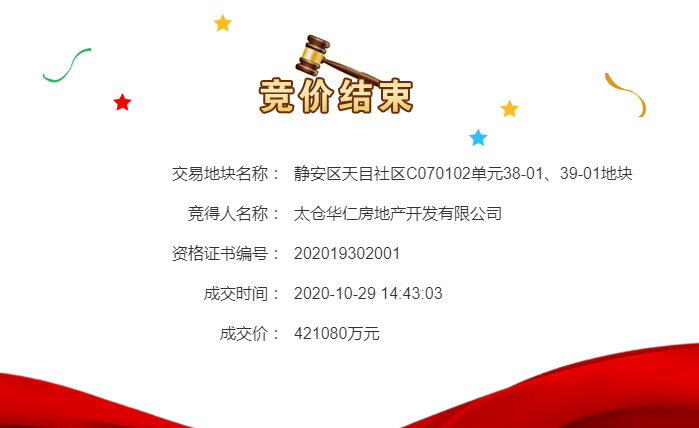 華髮+仁恆42.1億元競得上海市靜安區一宗地塊 溢價率1.25%_木質地板