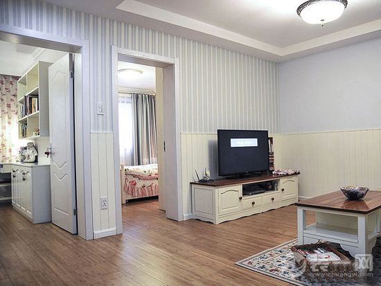 簡約客廳田園卧室 四萬半包70平小二居（26圖）