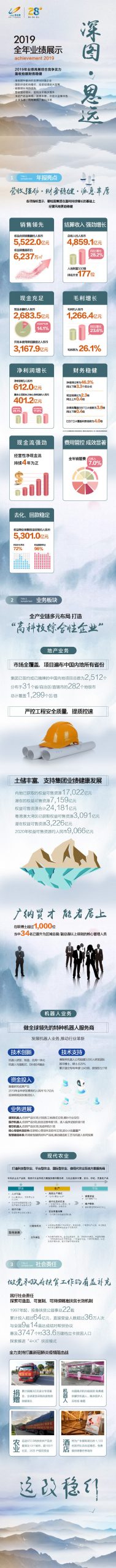 圖解：碧桂園2019全年業績展示 經營風格趨穩健