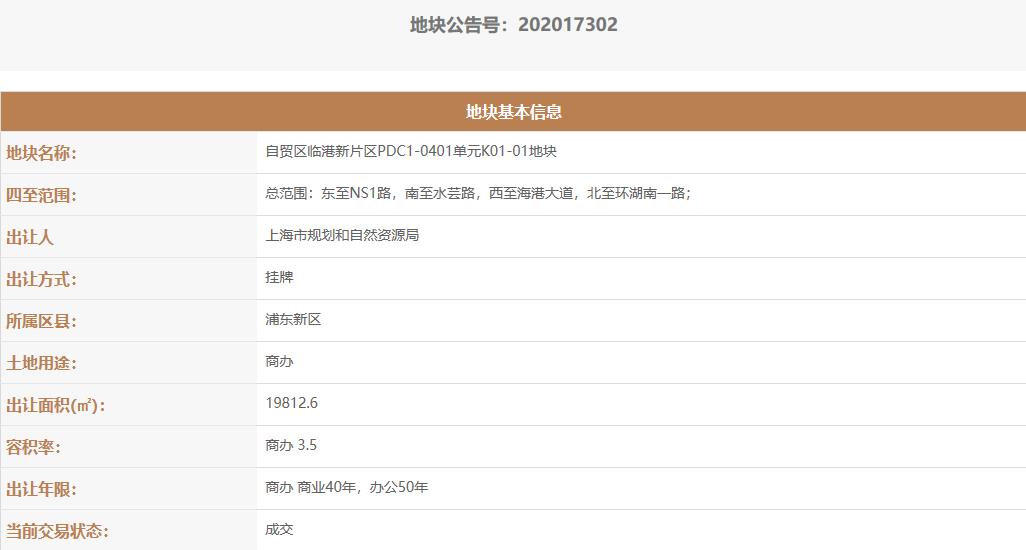 上海臨港片區21.35億元出讓5宗地塊 光明地產1.21億元競得1宗_空間設計推薦
